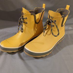 Wind River Poppy II rain boots (yellow/grey; US 10)